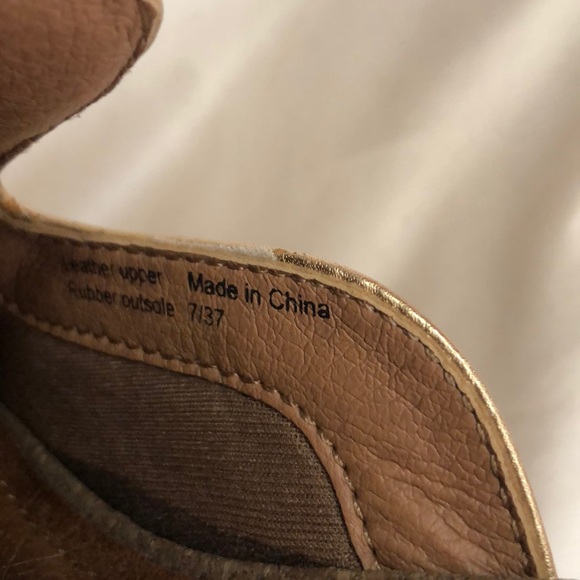 Mark Jenkins Metallic Gold Mules - Picture 3 of 5